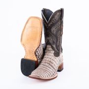 Print Caiman Belly Natural Cowboy Boots