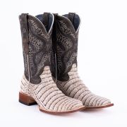 Print Caiman Belly Natural Cowboy Boots