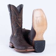 Print Croc Belly MD Nicotine Cowboy Boots