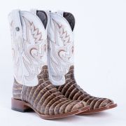 Print Croc Tail Orix & Black Cowboy Boots