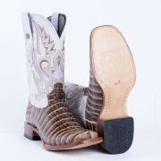Print Croc Tail Orix & Black Cowboy Boots
