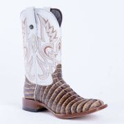 Print Croc Tail Orix & Black Cowboy Boots