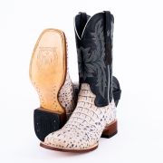 Print Hornback Natural Western Cowboy Boots
