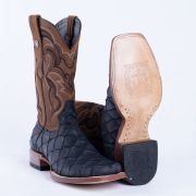 Print Monster Fish MD Black Cowboy Boots