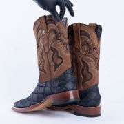 Print Monster Fish MD Black Cowboy Boots