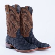Print Monster Fish MD Black Cowboy Boots