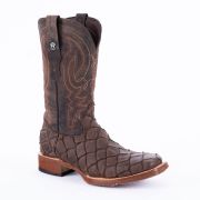 Print Monster Fish MD Nicotine Cowboy Boots Rubber Sole