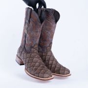 Print Monster Fish MD Nicotine Cowboy Boots