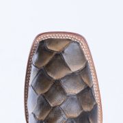 Print Monster Fish Orix & Black Cowboy Boots