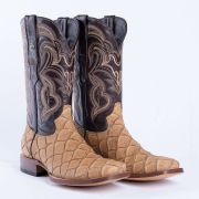 Print Monster Fish Orix Cowboy Boots
