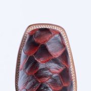 Print Monster Fish Red & Black Cowboy Boots