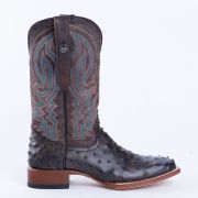 Print Ostrich Black & Brown Cowboy Boots