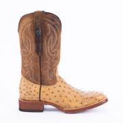 Print Ostrich MD Antique Cowboy Boots Rubber Sole