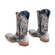 Python Natural Print Western Boots
