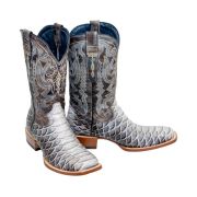 Python Natural Print Western Boots