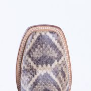 Rattle Snake Natural Print Western Boots