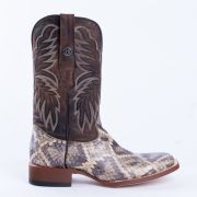 Rattle Snake Natural Print Western Boots
