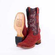 Ruff Out Red Western Cowboy Boots