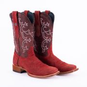 Ruff Out Red Western Cowboy Boots
