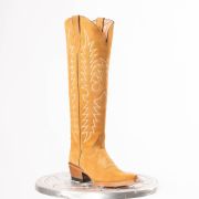 Camel Suede Tall Cowgirl Boots