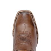 Cedar Park Vintage Brown Cowgirl Boots Whit Sunflower Embroidery Top