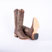 Classic Brown Calf Cowgirl Boots Snip toe