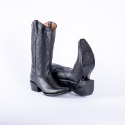 Dark Horse Classic Black Calf Cowgirl Boots Snip toe