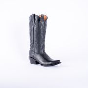 Dark Horse Classic Black Calf Cowgirl Boots Snip toe