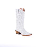 Dragon White & Silver Complete Cowgirl Boots