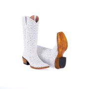 Dragon White & Silver Complete Cowgirl Boots