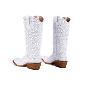 Dragon White & Silver Complete Cowgirl Boots