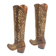 Ginger Cognac Calf Tall Boots Cowgirl Boots