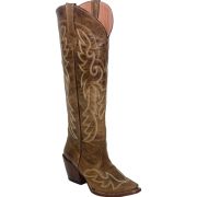 Ginger Cognac Calf Tall Boots Cowgirl Boots