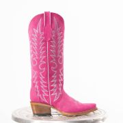 Hot Pink Suede Cowgirl Boots