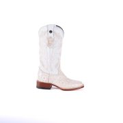 Jungle Handtooled Pearl & White Cowgirl Boots With Montana Ice Top