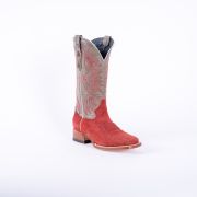 Ruff Out Red Cowgirl Boots With Palermo Grey Top