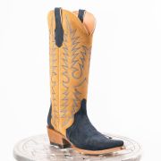 Triad Navy Suede Cowgirl Boots