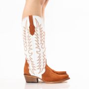 Triad Rust Suede Cowgirl Boots