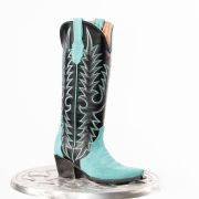 Triad Turquoise  Suede Cowgirl Boots