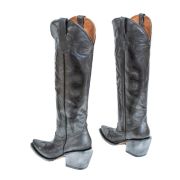 Twilight Burnished Gray Fashion Heel Knee High Cowgirl Boots