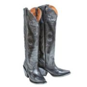 Twilight Burnished Gray Fashion Heel Knee High Cowgirl Boots
